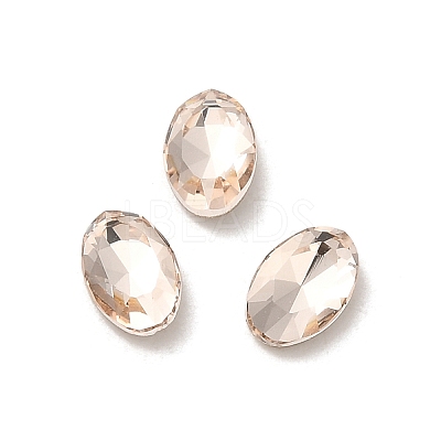 Glass Rhinestone Cabochons RGLA-P037-08A-D261-1