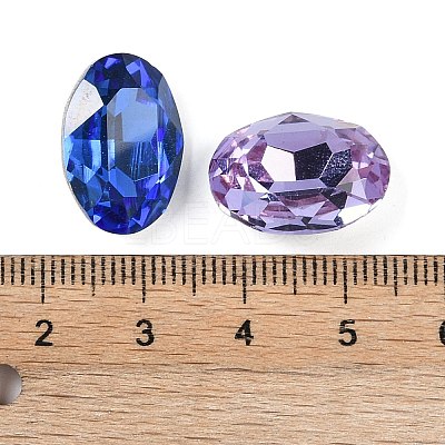 Glass Pointed Back Rhinestone Cabochons RGLA-A010-18x25mm-M-1