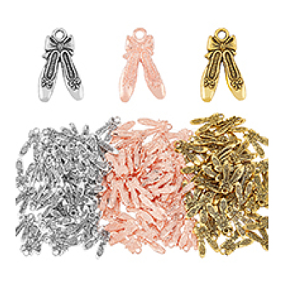 150Pcs 3 Colors Tibetan Style Alloy Pendants FIND-DC0003-97-1