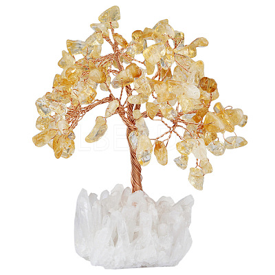 Natural Citrine Chips Tree Decorations PW23101890449-1