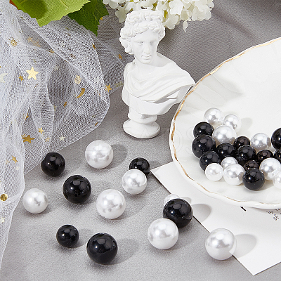 Imitation Pearl Acrylic Beads OACR-NB0001-13-1