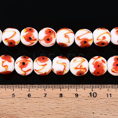 Handmade Lampwork Beads Strands LAMP-N028-05A-1