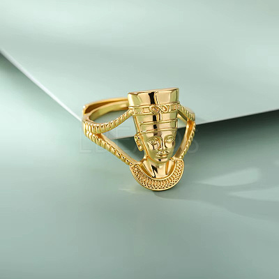 Brass Adjustable Finger Rings FS-WGCBB08-01-1