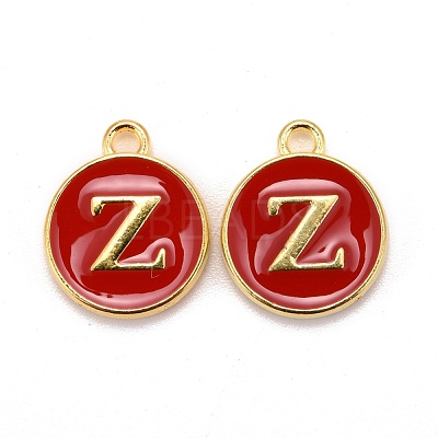 Golden Plated Alloy Enamel Charms ENAM-S118-03Z-1