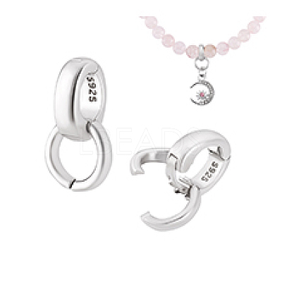 2Pcs 925 Sterling Silver Twister Clasps FIND-PH0026-17A-P-1