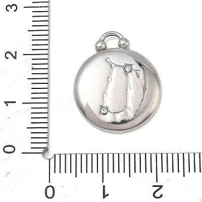 12 Constellations 304 Stainless Steel Pendants STAS-F354-01P-04-1