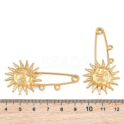 Sun 304 Stainless Steel Safety Pins Brooch Findings SA-CBA098D-13B-G-1