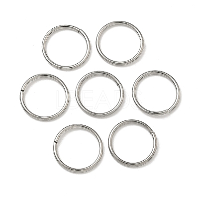 Tarnish Resistant 304 Stainless Steel Open Jump Rings STAS-J013-14xx1.2mm-01-1
