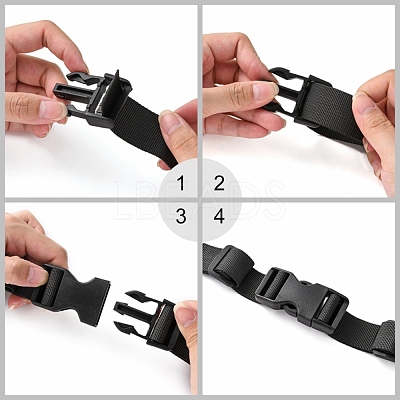 POM Plastic Side Release Buckles KY-R001-01-1