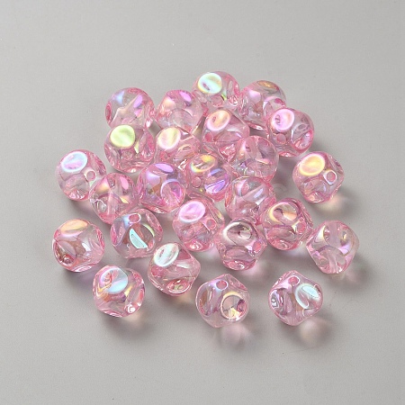 Plating Acrylic Beads OACR-WH20006-01H-1