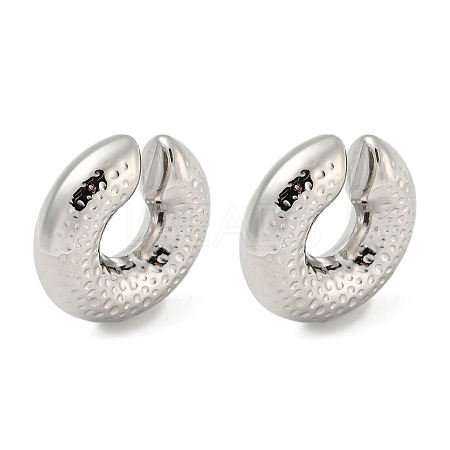 304 Stainless Steel Cuff Earrings EJEW-G377-04A-1