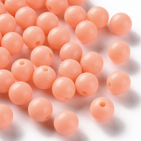 Opaque Acrylic Beads X-MACR-S370-C8mm-A33-1