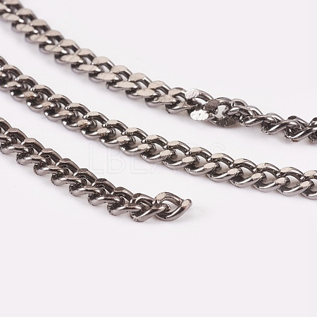 Iron Cuban Link Chains CH-R013-4.5x3mm-B-1