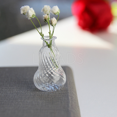 Transparent Miniature Glass Vase Bottles BOTT-PW0006-04K-1