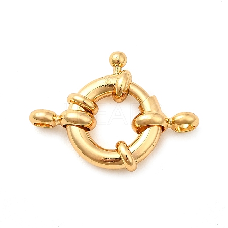 Brass Spring Ring Clasps KK-D407-01G-C-1