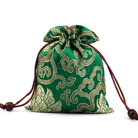 Chinese Style Silk Embroidery Flower Storage Bags PW-WG71997-09-1