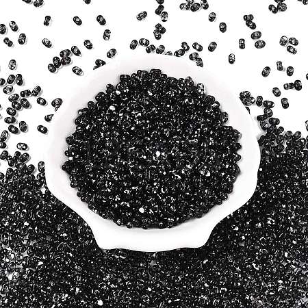Picasso Spray Painted Glass Seed Beads SEED-T006-04-35-1