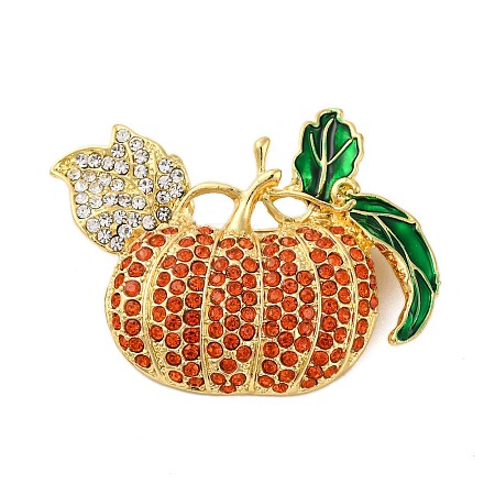 Rhinestone Alloy Brooches JEWB-M047-02G-02-1