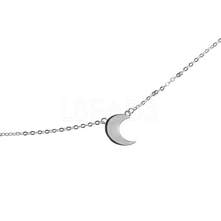 925 Sterling Silver Pendant Necklaces NJEW-BB48043-A-1
