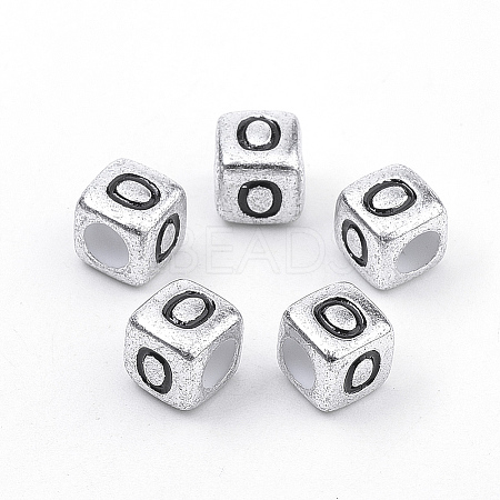Plated Acrylic Beads X-PB43C9308-O-1