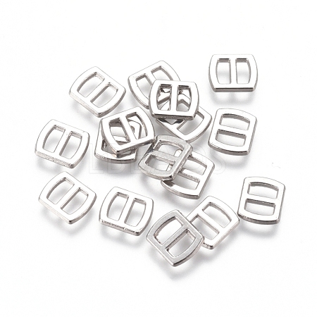 Mini Alloy Buckles PALLOY-WH0067-76-P-1