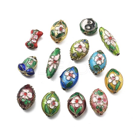 Handmade Cloisonne Beads CLB-Q002-13A-1