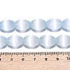 Dyed Natural Selenite Beads Strands G-T138-232D-4