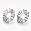 Non-Tarnish 304 Stainless Steel Stud Earring Findings STAS-S079-46B-2