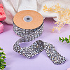 10 Yards Polyester Ribbon with Metallic Trimming OCOR-TAC0034-01-6