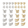 Spritewelry 32Pcs 8 Style Rack Plating Alloy Pendants FIND-SW0001-23-12