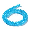 Baking Paint Imitation Jade Glass Bead Strands DGLA-A034-J6MM-A13-4