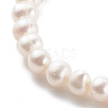 Natural Pearl Stretch Beaded Bracelets BJEW-JB06163-01-3