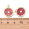 Brass Enamel Pendants KK-H072-14G-04-6