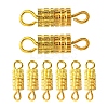 20Pcs Brass Screw Clasps KK-YW0002-40G-1