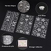 6 Sheets 3 Styles Acrylic Rhinestone Face Body Stickers AJEW-SP0002-68A-4