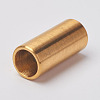 304 Stainless Steel Smooth Surface Magnetic Clasps with Glue-in Ends STAS-O042-C-15G-2
