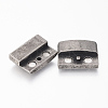 304 Stainless Steel Magnetic Clasps with Glue-in Ends STAS-F130-47AS-2