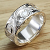 Sculptured Vine Pattern Brass Finger Rings for Women FS-WGD177A-02-2