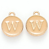 Golden Plated Alloy Enamel Charms ENAM-S118-06W-1