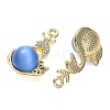Alloy Rhinestone Pendants FIND-D044-22G-02-2