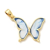 Brass Enamel Pendants KK-G517-01G-01-1