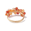 4Pcs Natural Gemstone Rings RJEW-TA00198-6