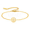 Religion 304 Stainless Steel Saint Francis of Assisi Medal Charm Bracelets WG1F26A-02-2