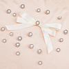 20Pcs 2 Style ABS Plastic Imitation Pearl Shank Buttons BUTT-DC0001-06P-5