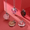 Rotatable Natural Quartz Perfume Bottle Pendants G-M362-01P-6
