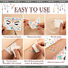 9 Sheets 9 Style Creative Fluorescent Face Tattoo Paper Stickers STIC-TA0002-01-5