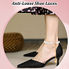 2 Pairs 2 Colors Women's Detachable ABS Plastic Imitation Pearl Beaded Shoe Laces for High Heels FIND-PH0007-46-5
