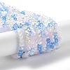 Glass Beads Strands EGLA-A034-M4mm-18-2