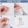 26Pcs Bowknot Brass Earring Findings DIY-ME0001-09P-3