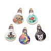 Alloy Enamel Pendants ENAM-A139-13G-1